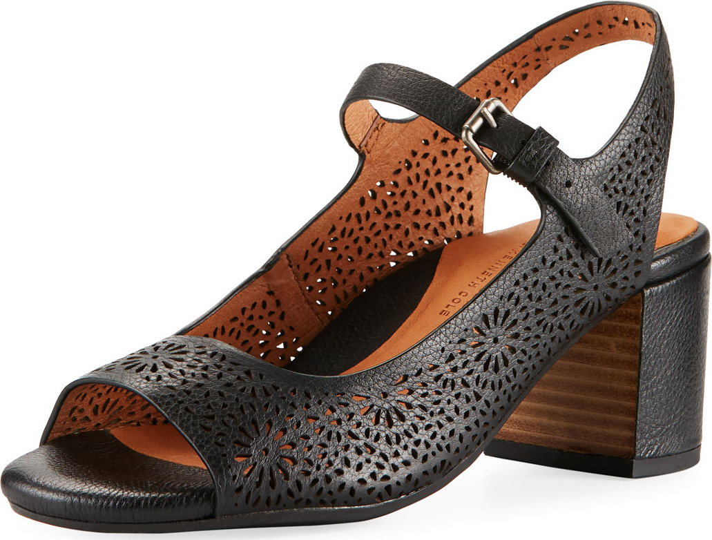 Gentle Souls Cheryl 2 Leather Chunky-Heel Mary Jane Pumps