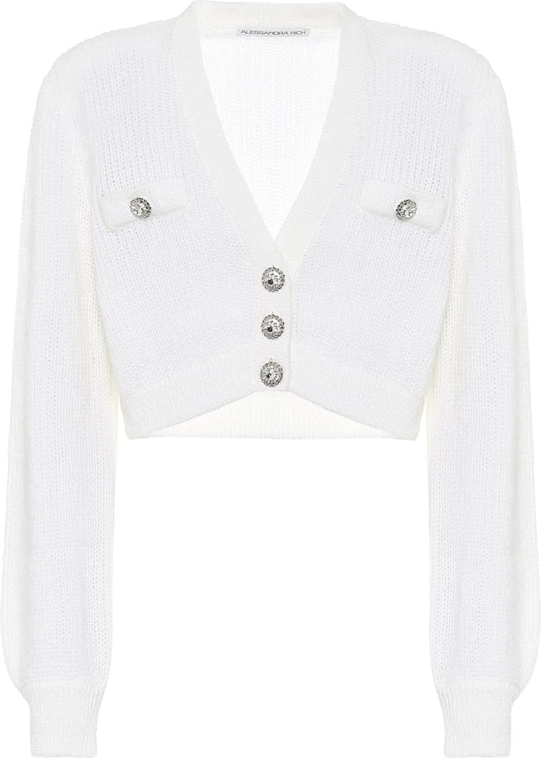 Alessandra Rich Mohair-blend cardigan