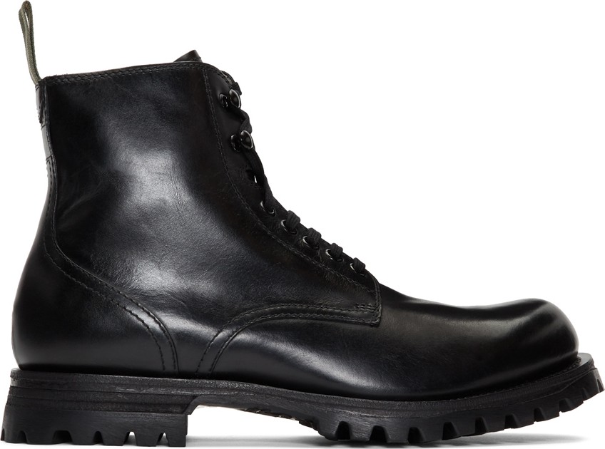 Officine Creative Black Rushden 4 Boots