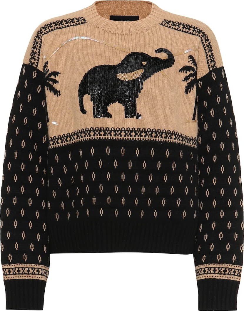 Alanui Sequinned wool and cashmere sweater