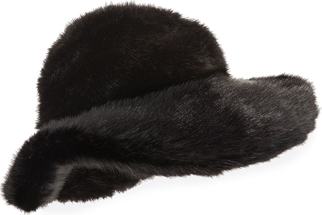 TOM FORD Faux-Mink Large Brim Hat