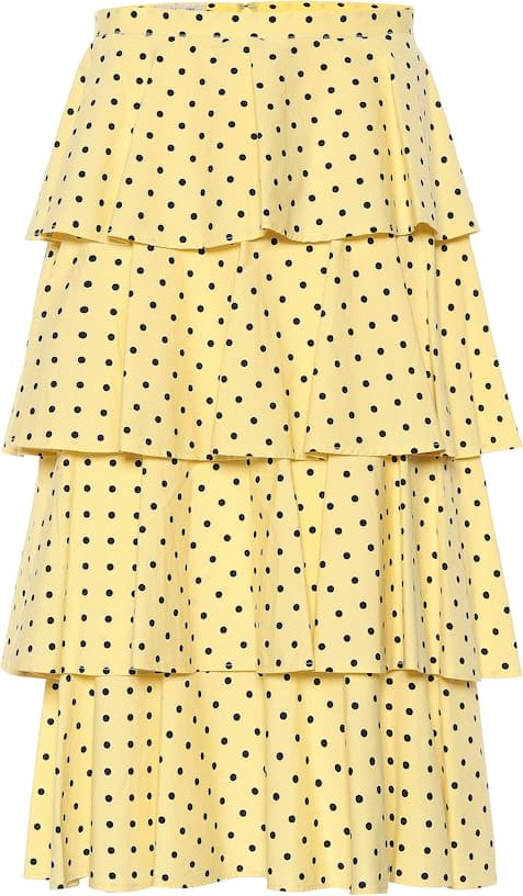 Baum und Pferdgarten Scarlet printed cotton-blend skirt