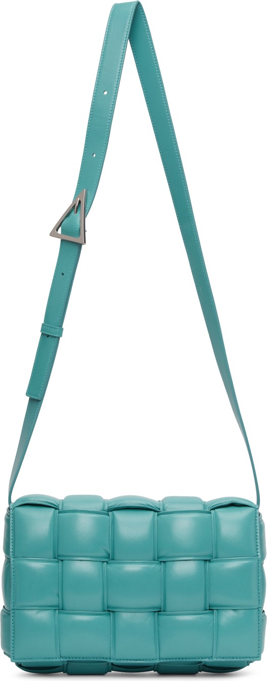 Bottega Veneta Blue Intrecciato Padded Cassette Bag