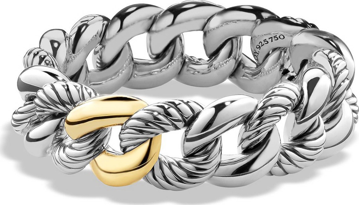 David Yurman Belmont Curb Link Bracelet with 18k Gold