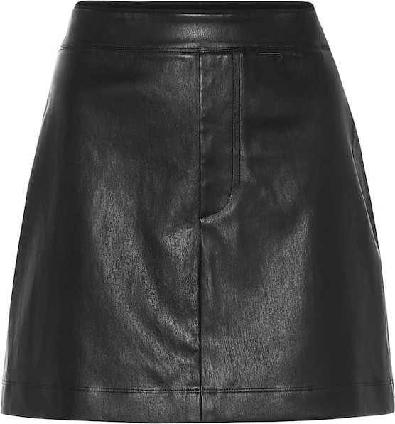Helmut Lang Leather miniskirt