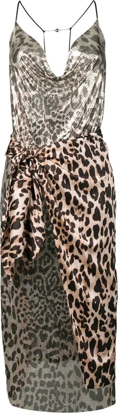 Paco Rabanne leopard print dress