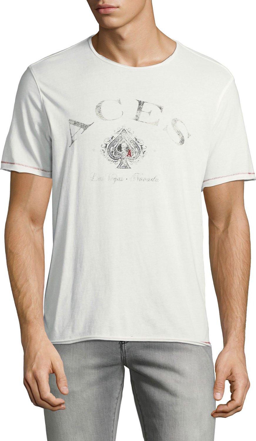 John Varvatos Men's Aces Graphic T-Shirt