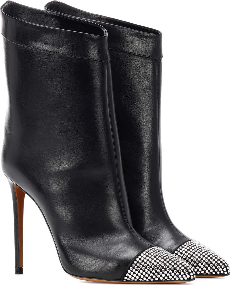 Alexandre Vauthier Cha Cha leather ankle boots