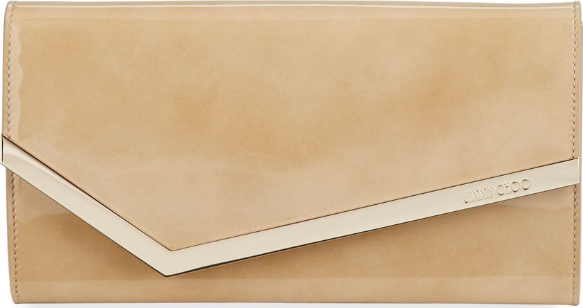 Jimmy Choo Emmie Patent Leather Clutch Bag