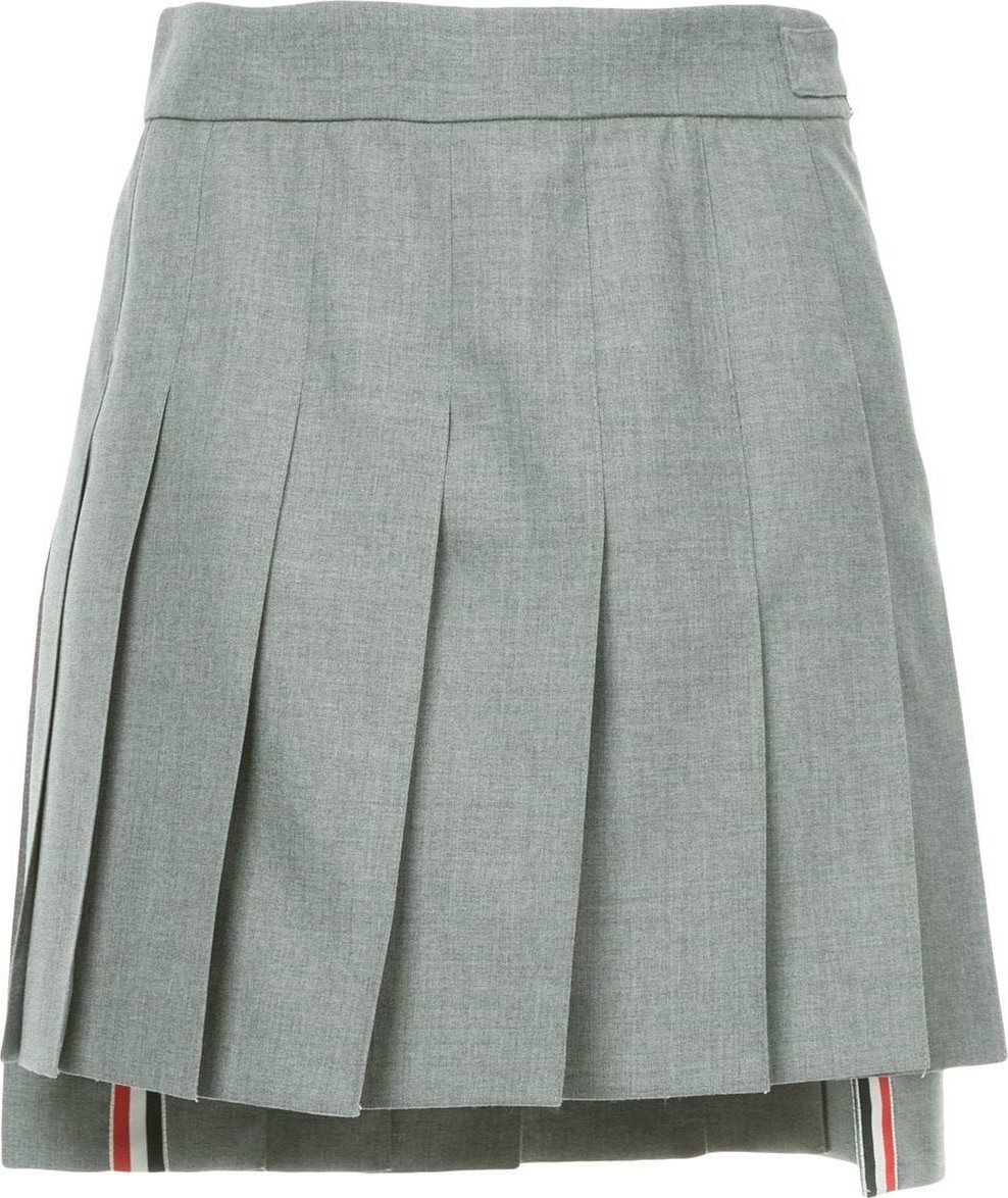 Thom Browne Dropped Back Mini Pleated Skirt