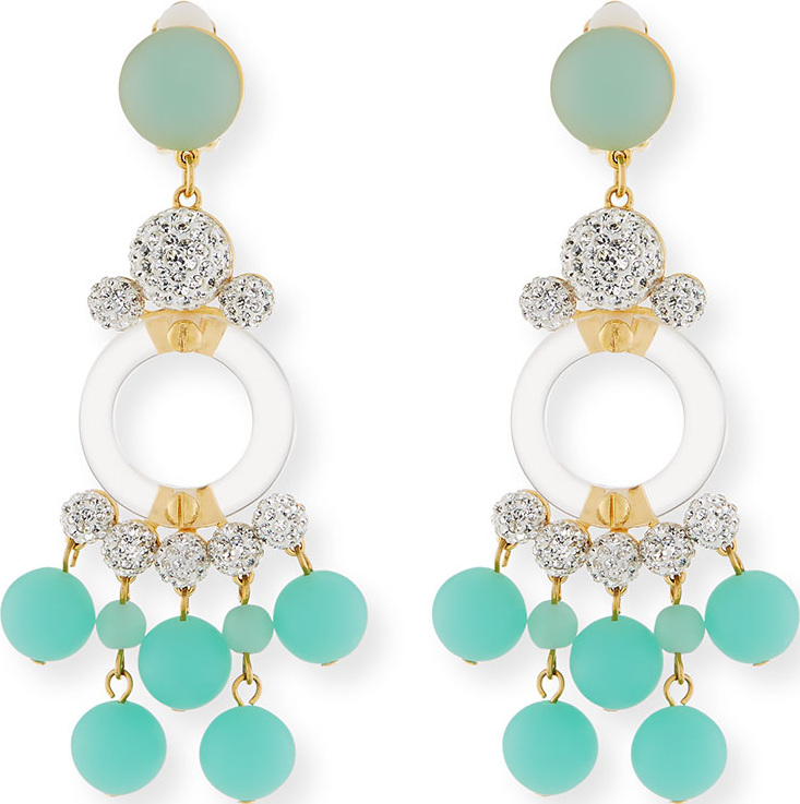 Lele Sadoughi Boulevard Beaded Statement Earrings