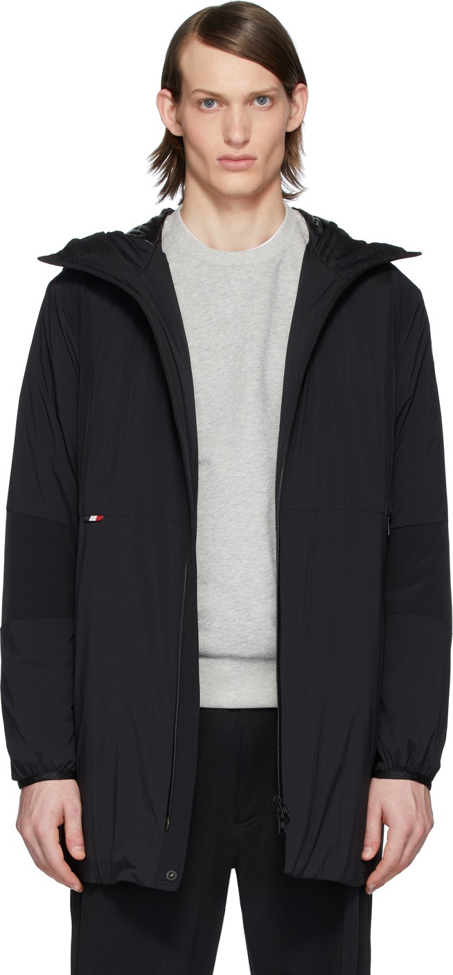 Moncler Black Down Kanin Coat