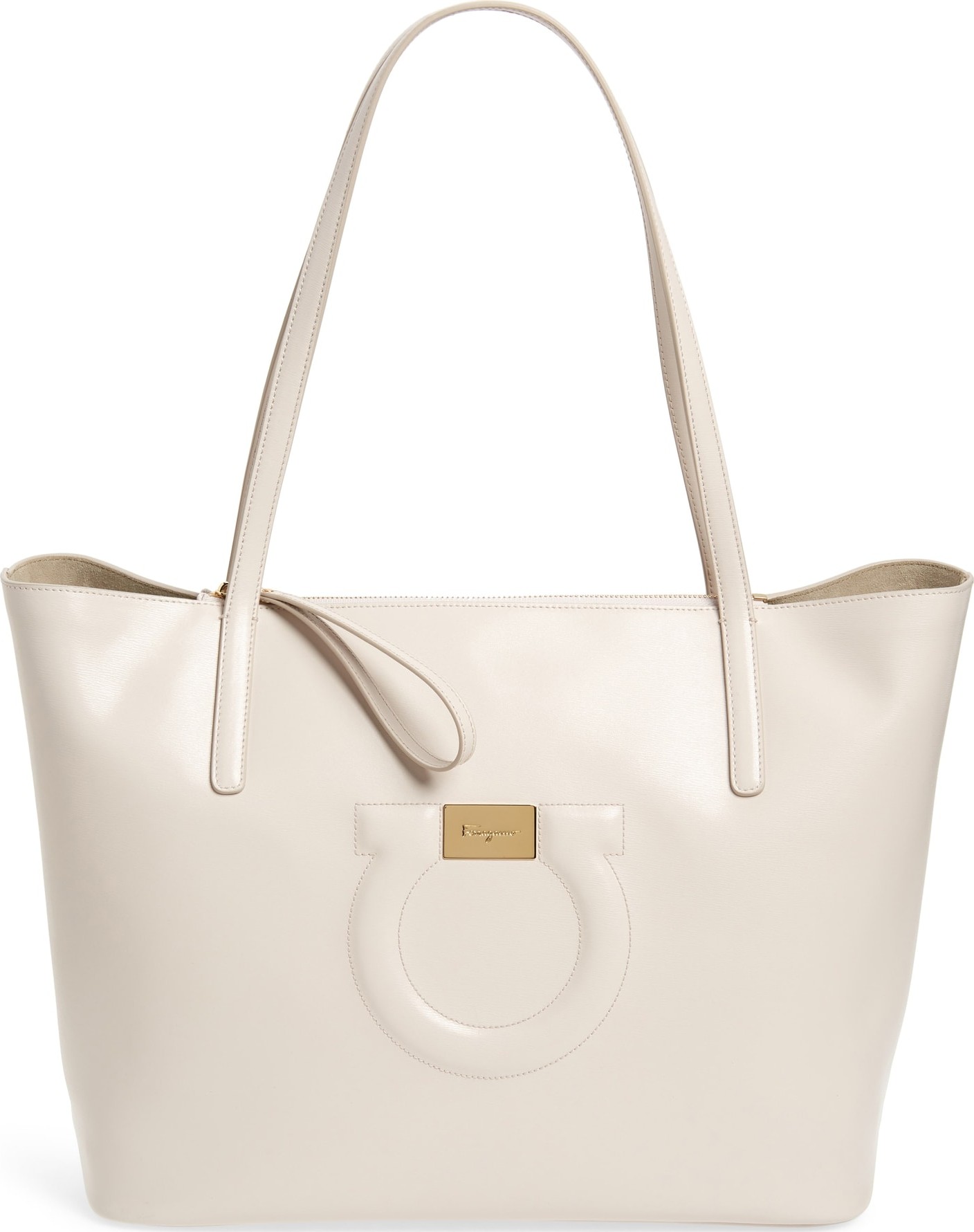 Salvatore Ferragamo City Quilted Gancio Leather Tote