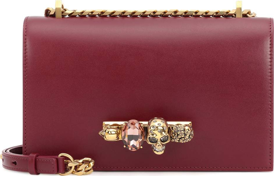 Alexander McQueen Skull crystal shoulder bag