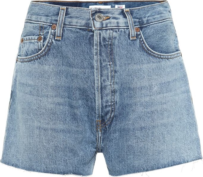 RE/DONE High-rise denim shorts