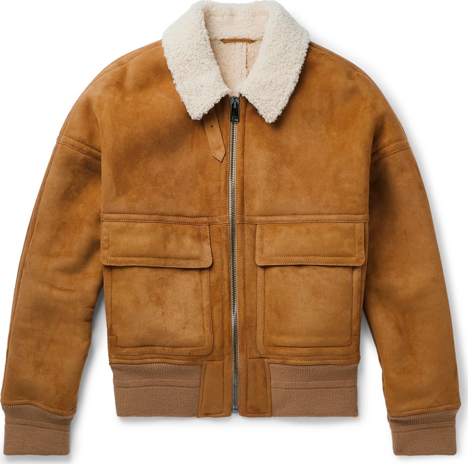 Joseph York Shearling Bomber Jacket
