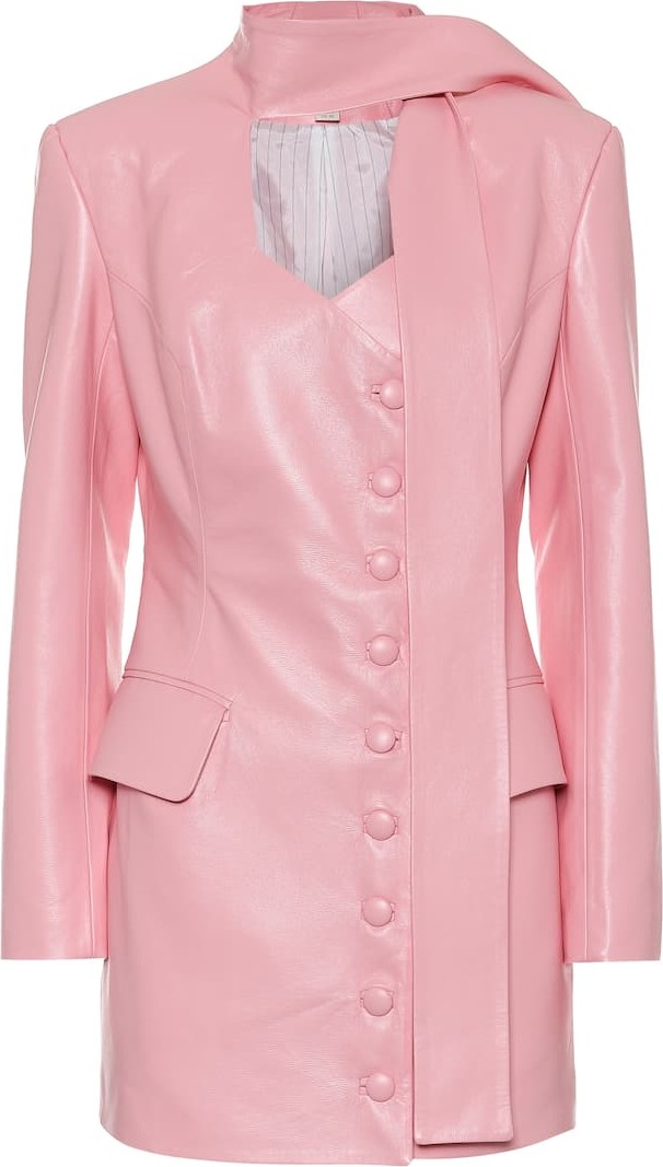 Matériel Tbilisi Faux-leather minidress