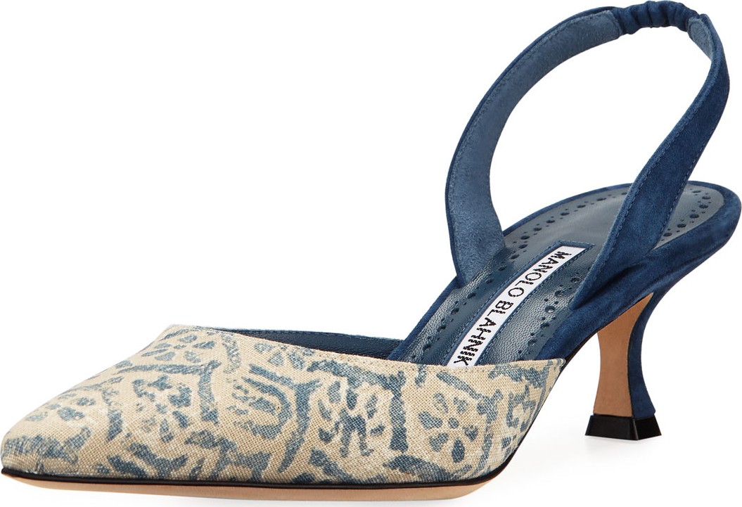 Manolo Blahnik Carolyne Fabric Pumps