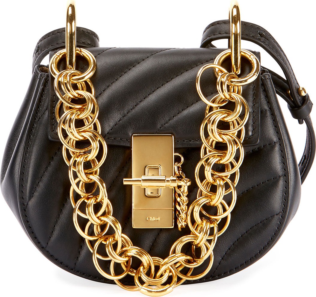 Chloe Nano Drew Bijou Quilted Shoulder Bag