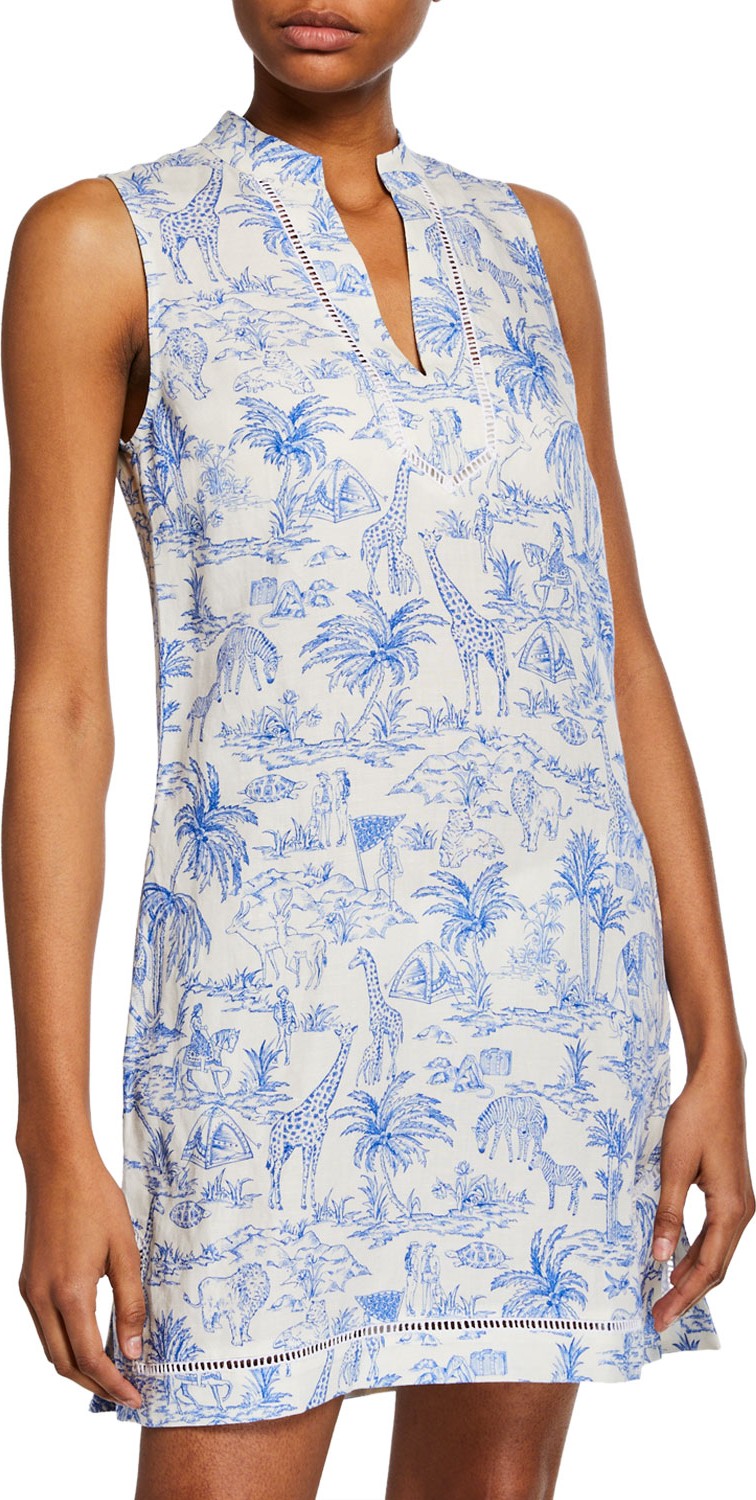 Tory Burch Printed Sleeveless Beach Dress