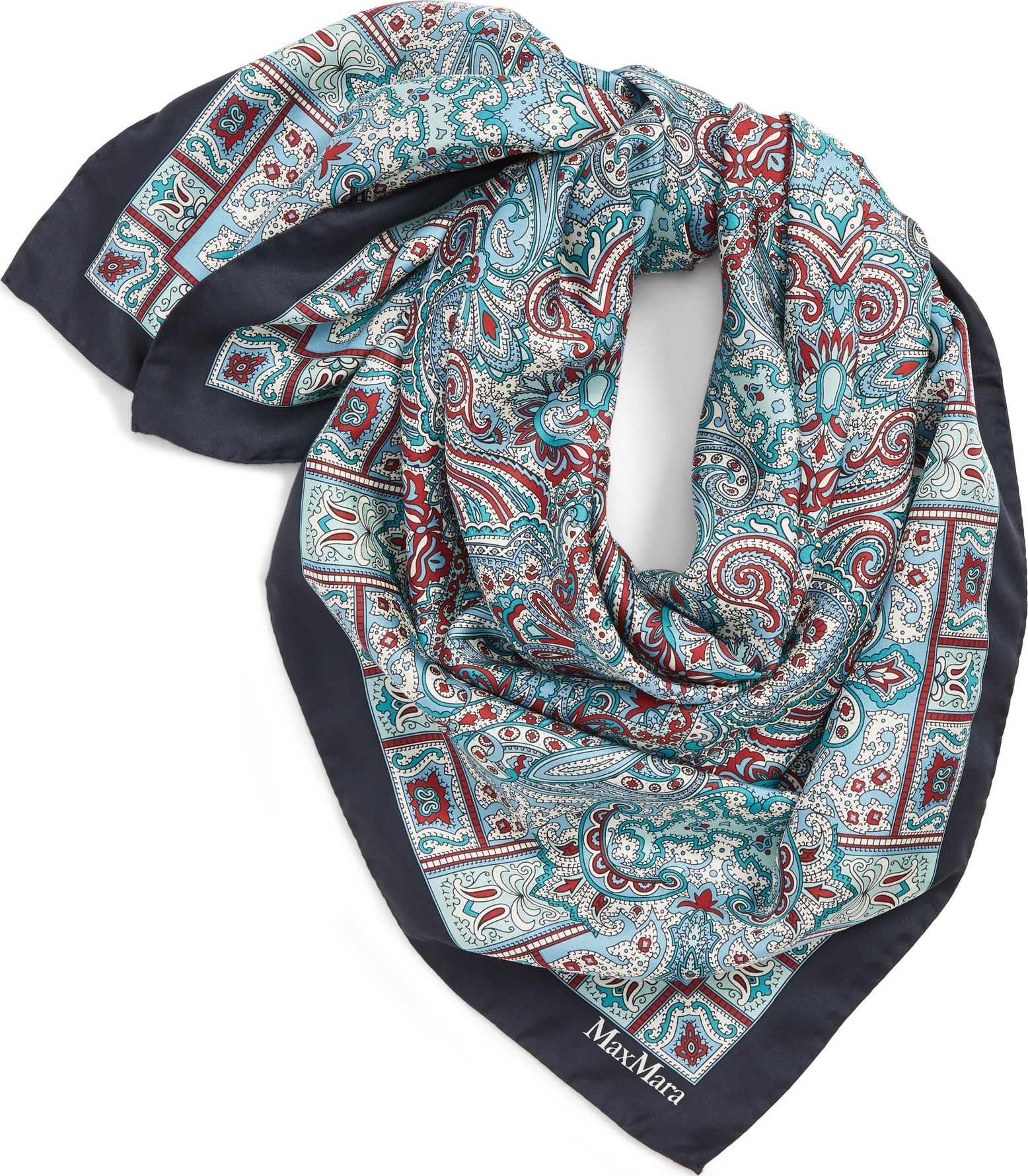 Max Mara Prosit Print Silk Scarf