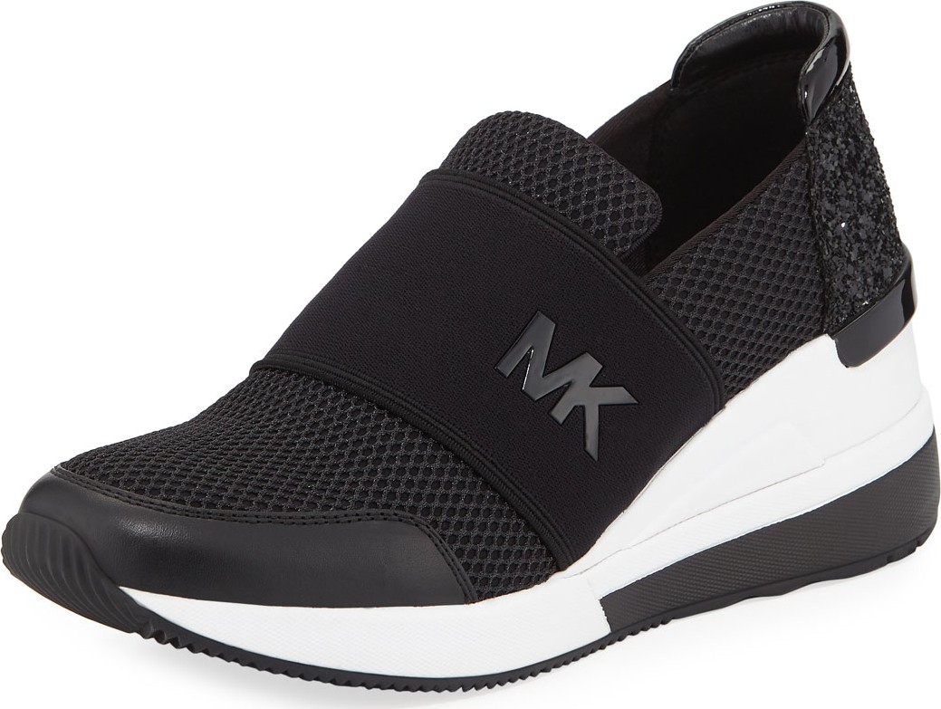 MICHAEL MICHAEL KORS Felix Logo Slip-On Trainer Sneakers