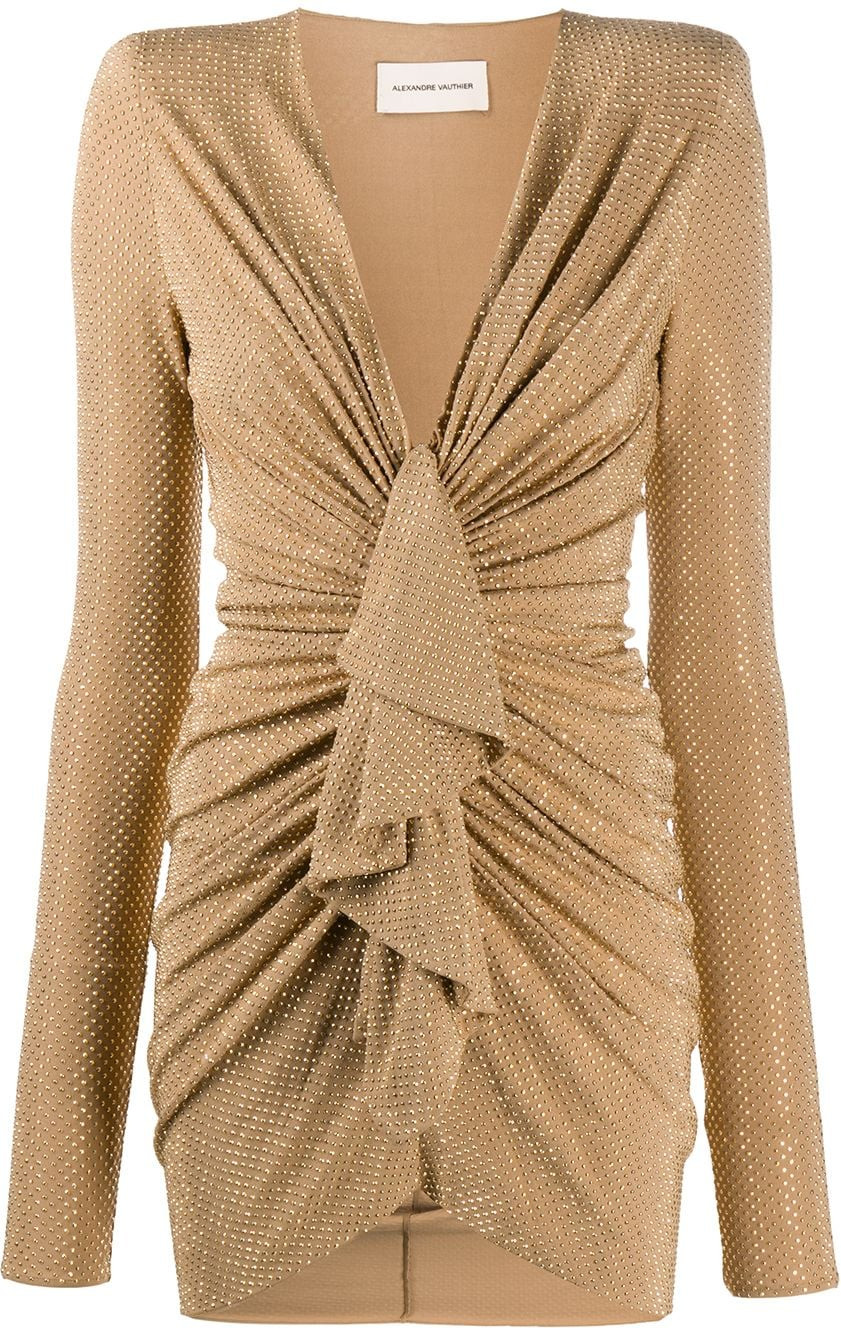Alexandre Vauthier - Ruffle front mini dress