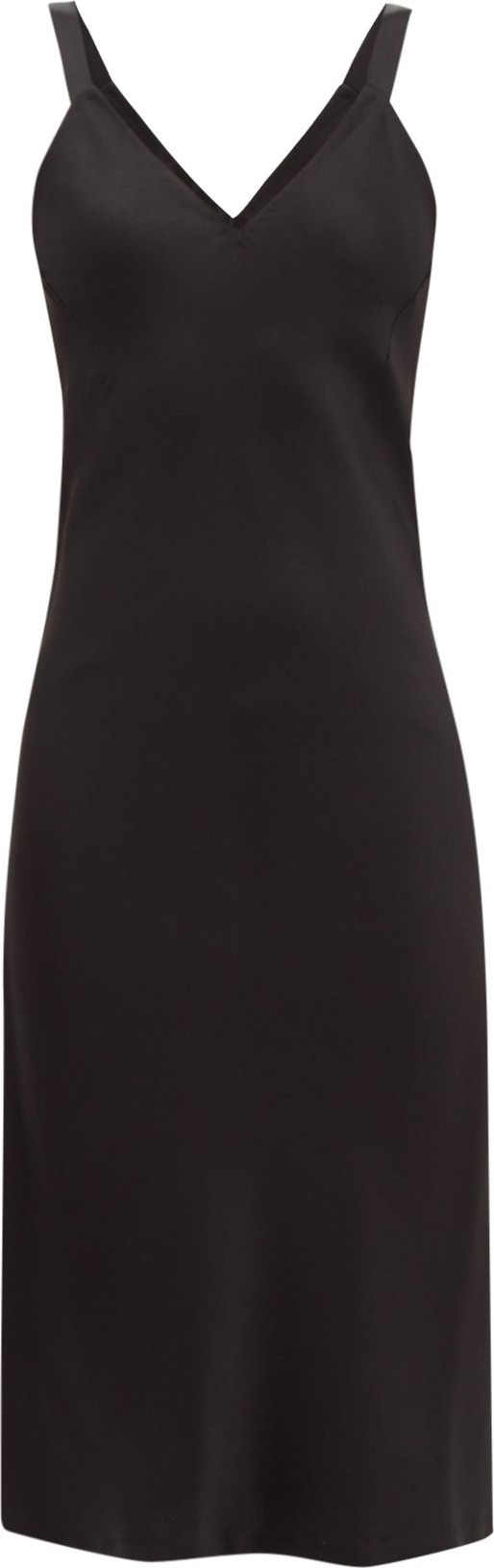 Haider Ackermann V-neckline satin-crepe midi dress