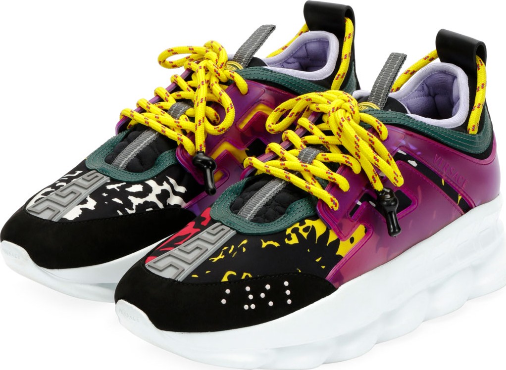 Versace Colorblock Chain Reaction Sneakers