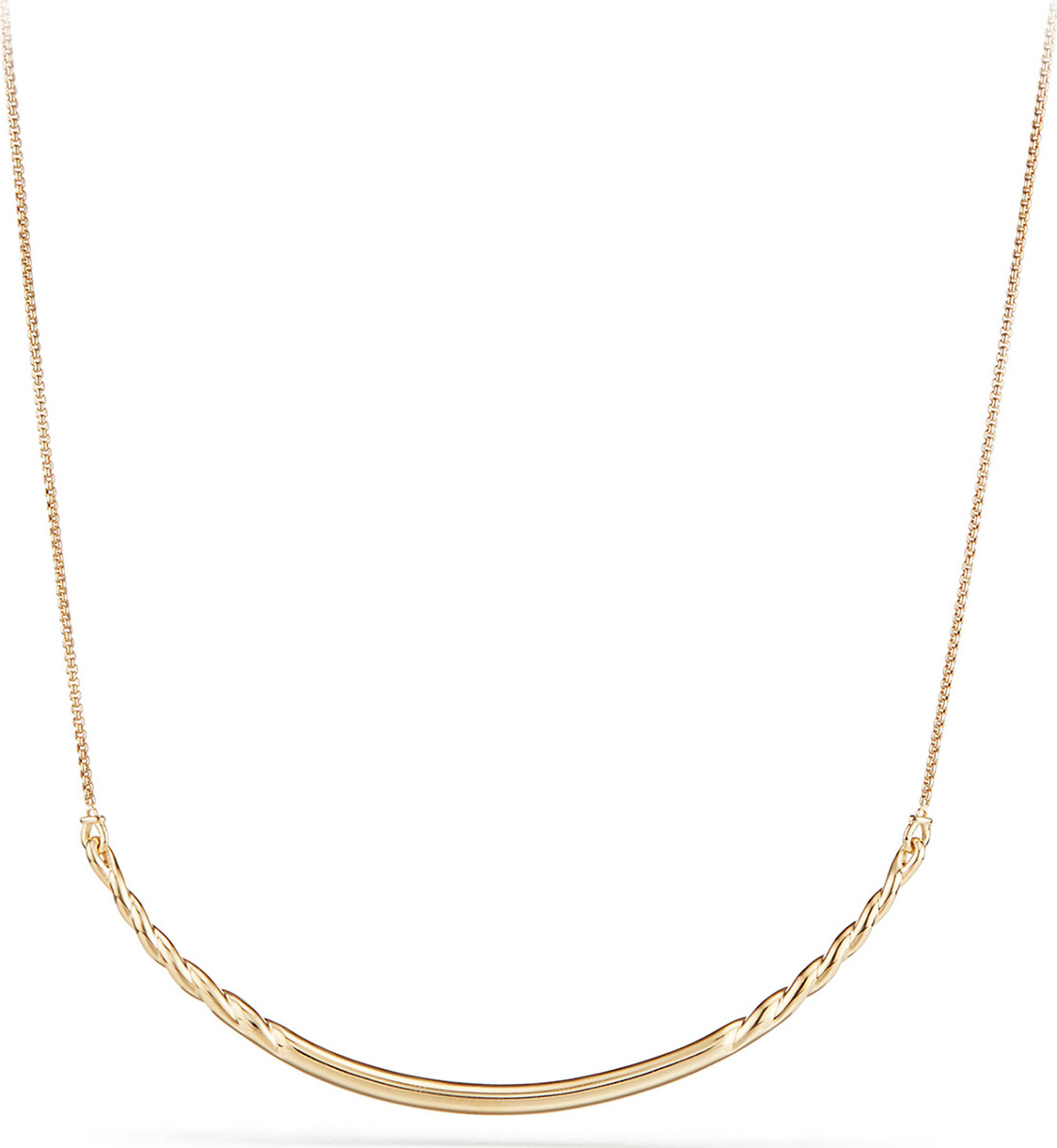 David Yurman Pure Form 18K Gold Collar Necklace
