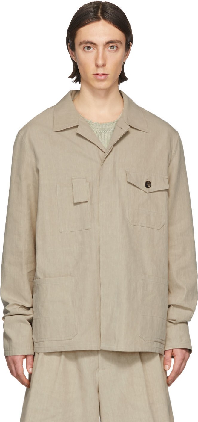 Maison Margiela Beige Linen Jacket