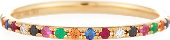 EF Collection Rainbow Eternity Band Ring