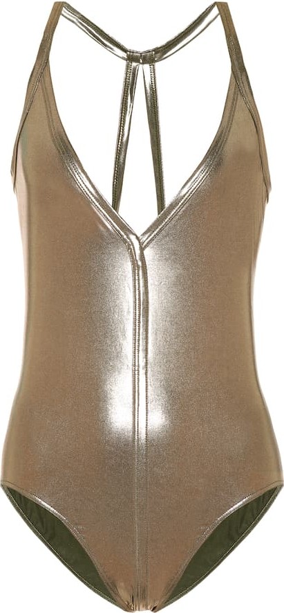Rick Owens Metallic one-piece swimsuit