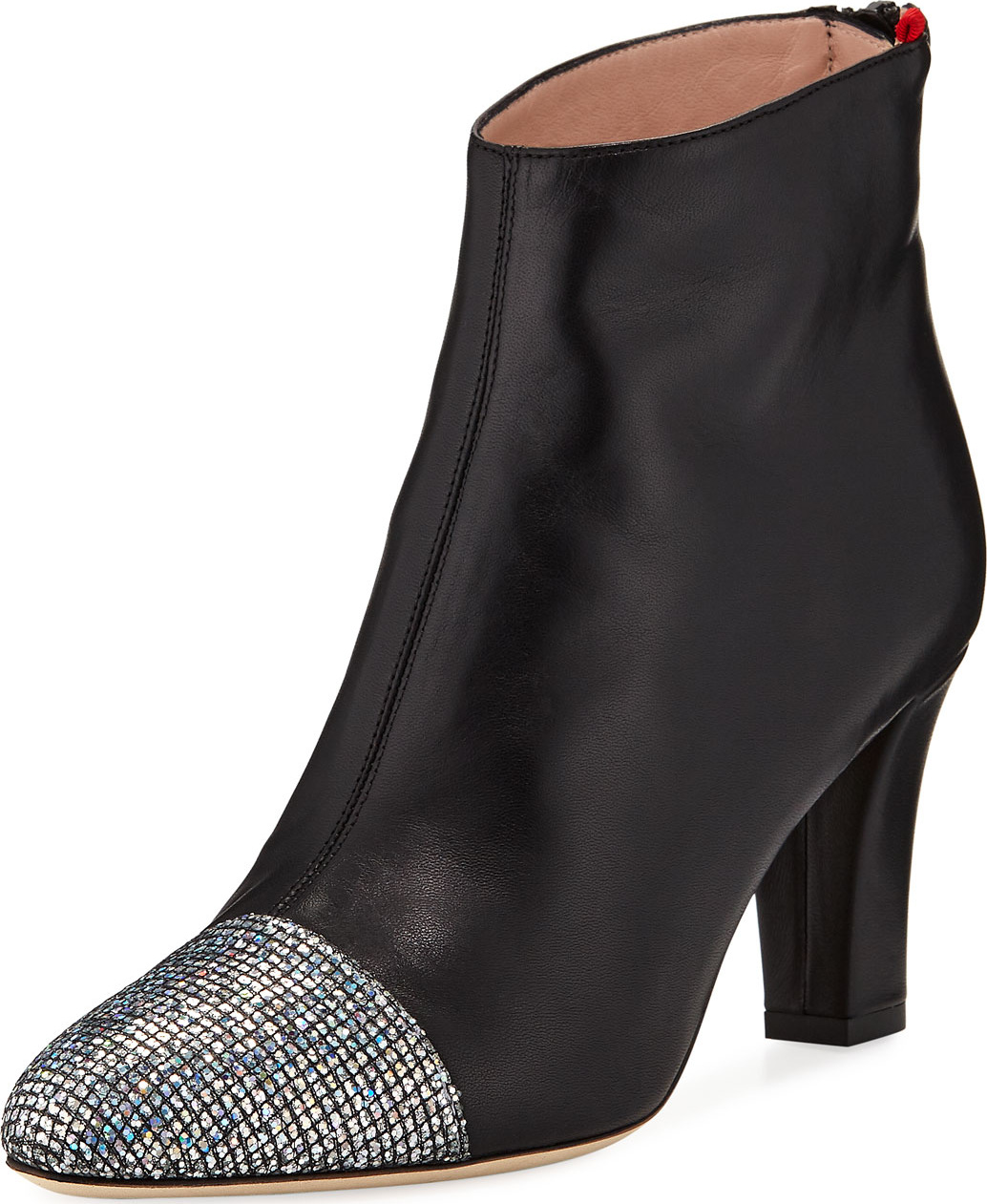 SJP by Sarah Jessica Parker Rumi Glitter-Toe Mid-Heel Booties