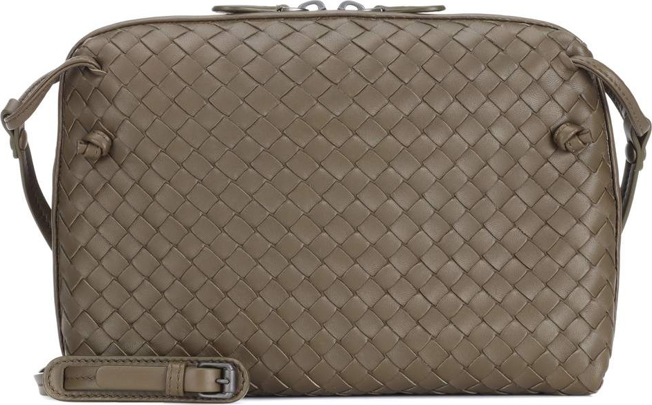 Bottega Veneta Nodini intrecciato leather crossbody bag