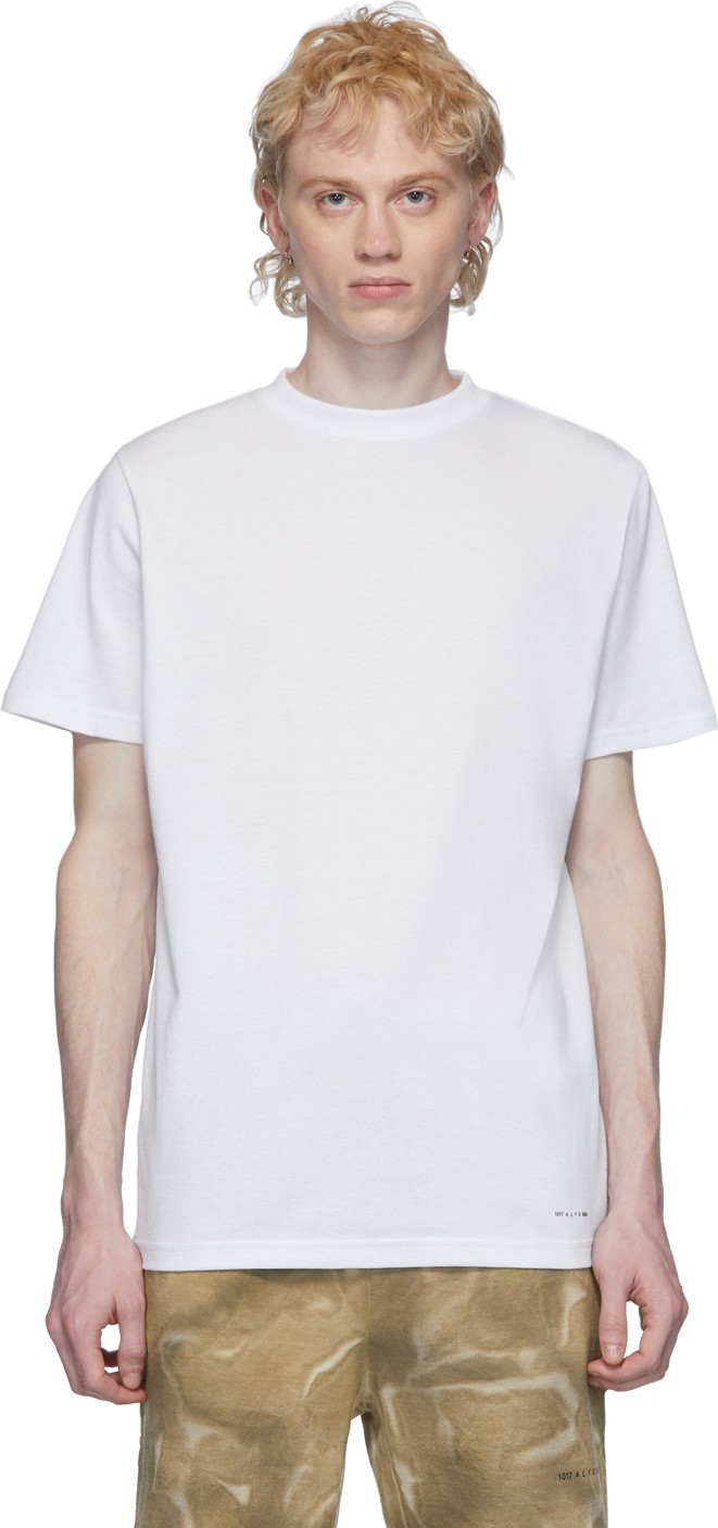 1017 ALYX 9SM Three-Pack White Logo T-Shirt