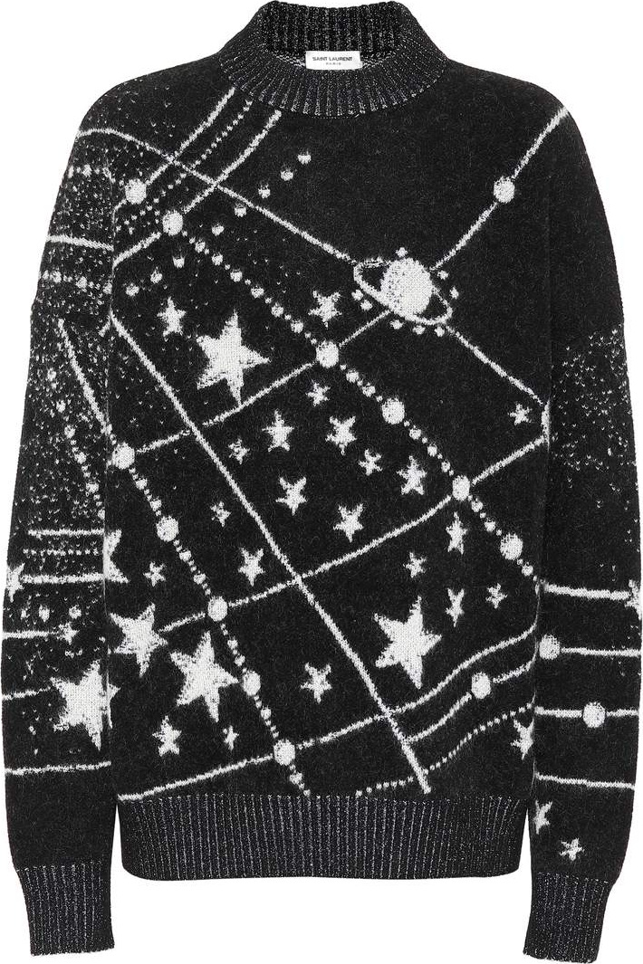 Saint Laurent Constellation jacquard sqeater