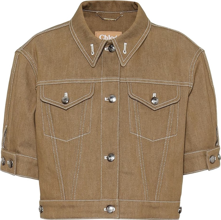 Chloe Cropped denim jacket