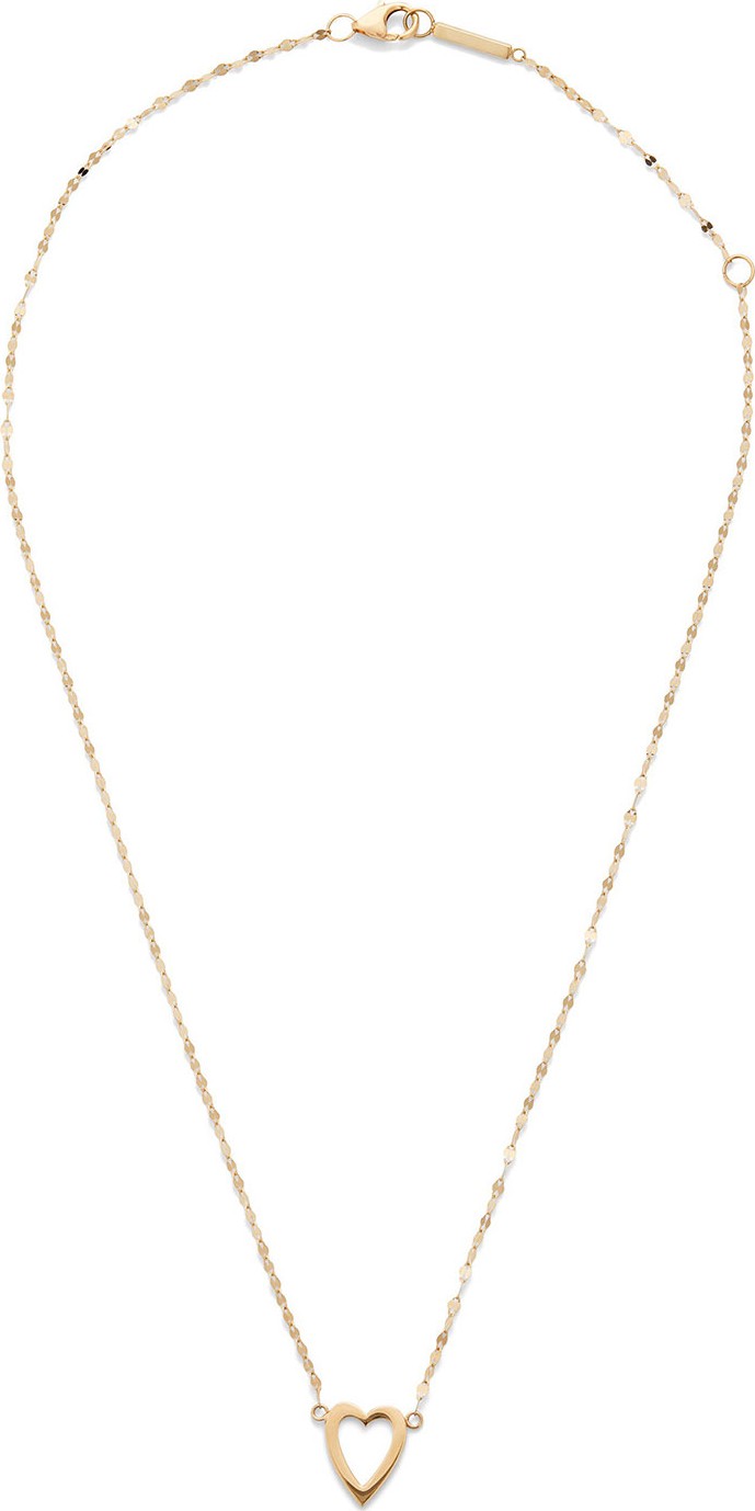 LANA JEWELRY Girls' 14k Gold Heart Pendant Necklace