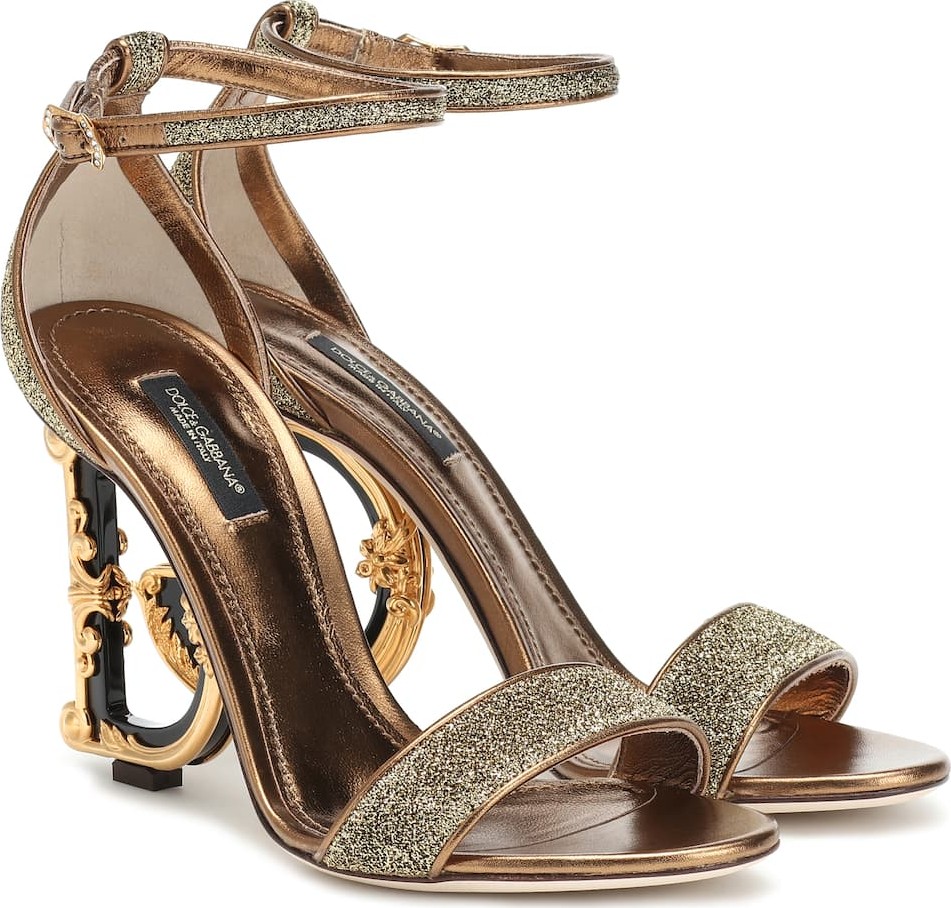 Dolce & Gabbana Keria embellished leather sandals