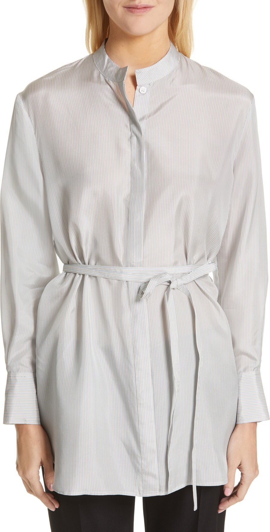 Co Stripe Silk Blouse