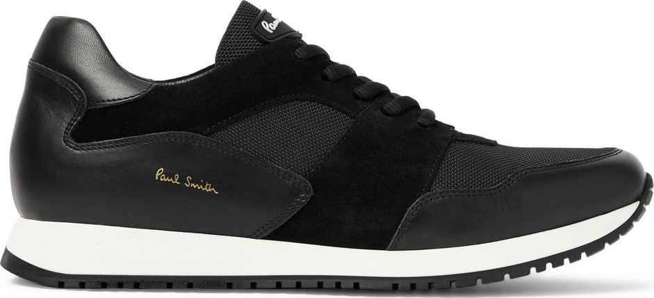Paul Smith Pioneer Leather, Suede and Mesh Sneakers