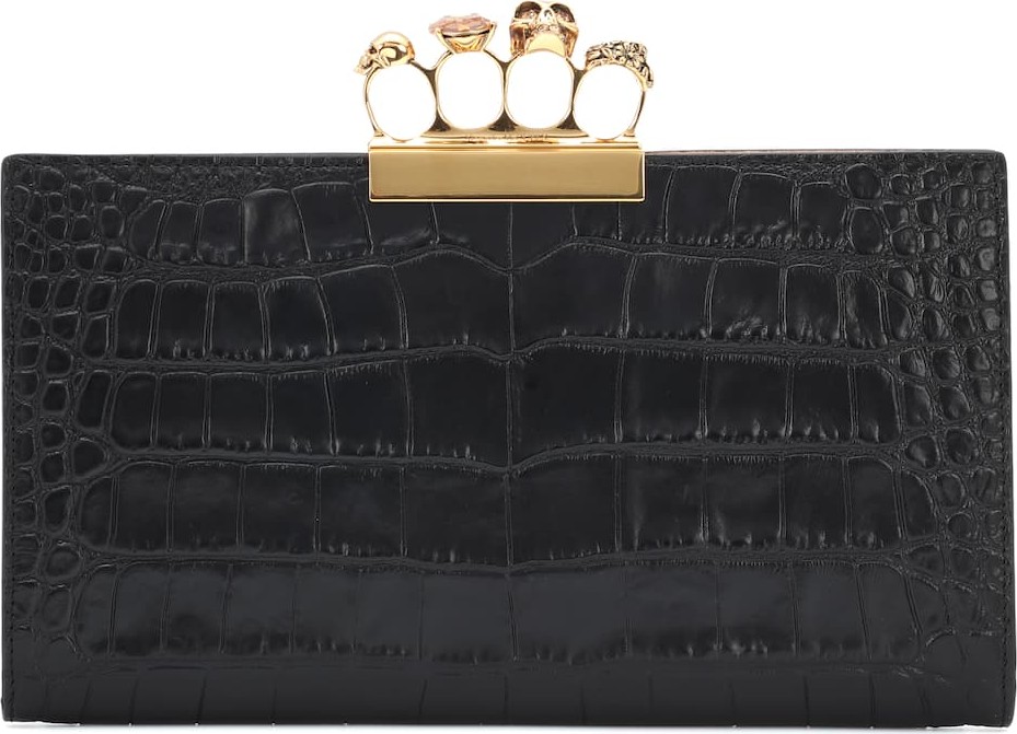 Alexander McQueen Embellished leather clutch Alexander McQueen Embellished leather clutch