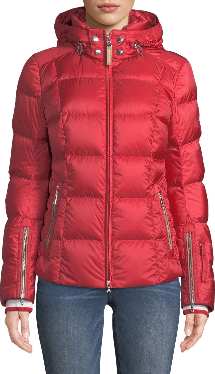 Bogner Vera Quilted Down Puffer Coat with Hood