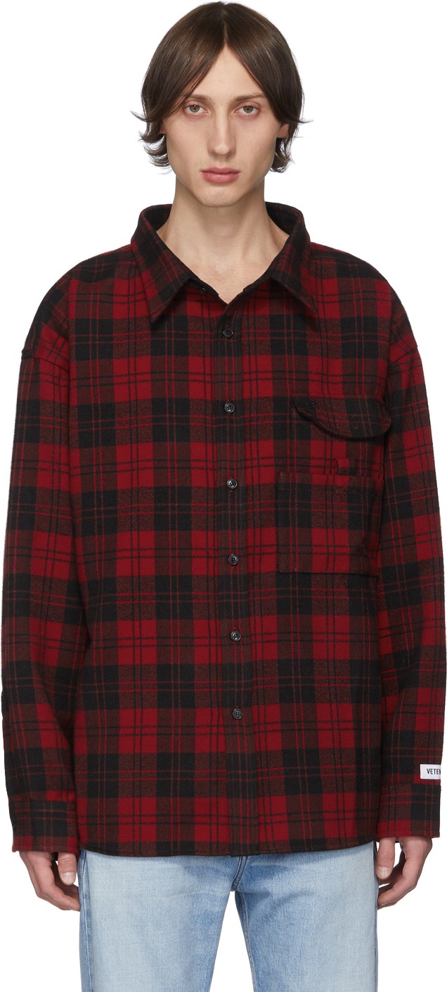 Vetements Red Over Your Hoodie Shirt