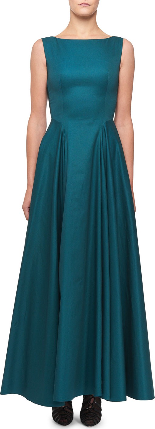 Alaïa Sleeveless Cotton Full Skirt Dress