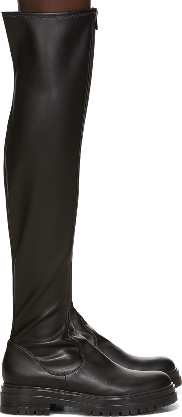 Gianvito Rossi Black Marsden Over-The-Knee Boots