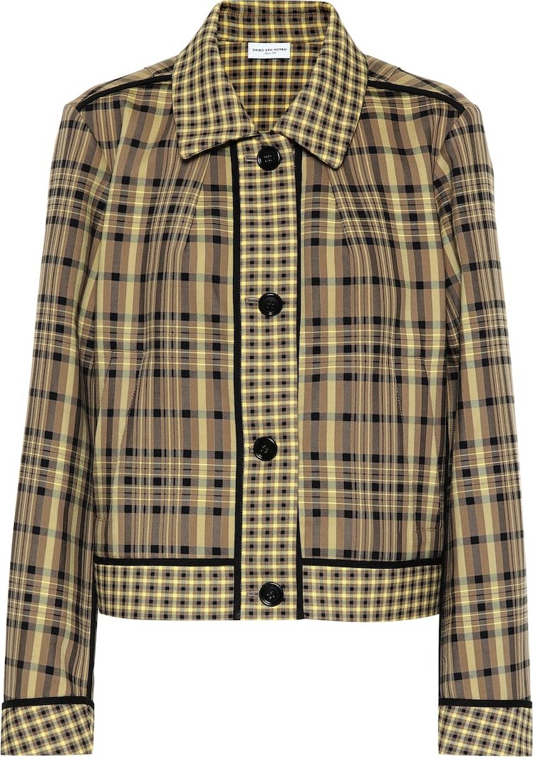 Dries Van Noten Checked cotton jacket