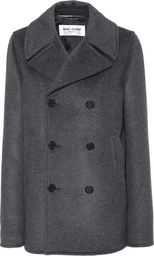 Saint Laurent Wool, angora and cashgora coat