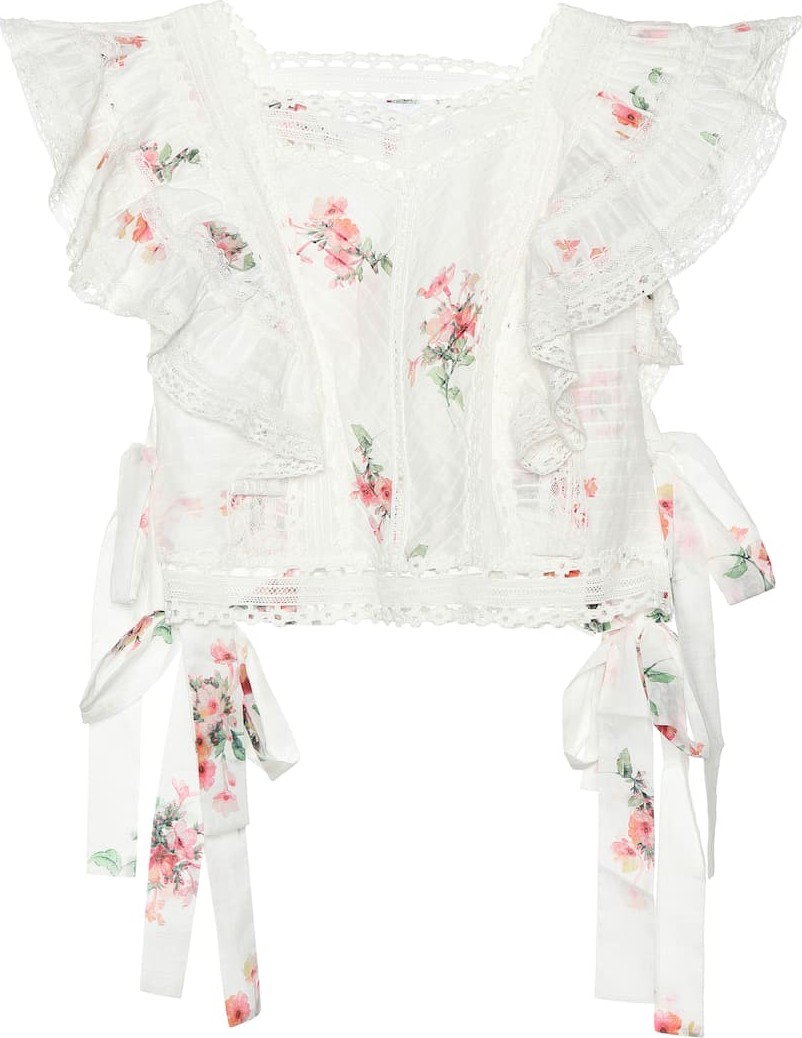 Zimmermann Heathers Pintuck cotton top
